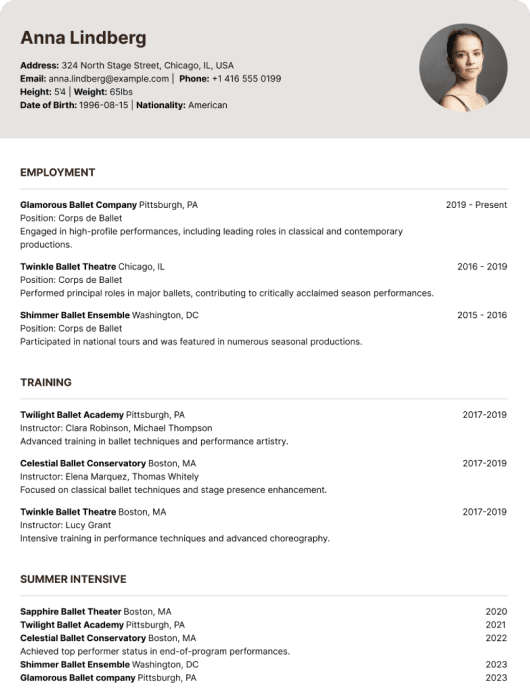 Resume Sample
